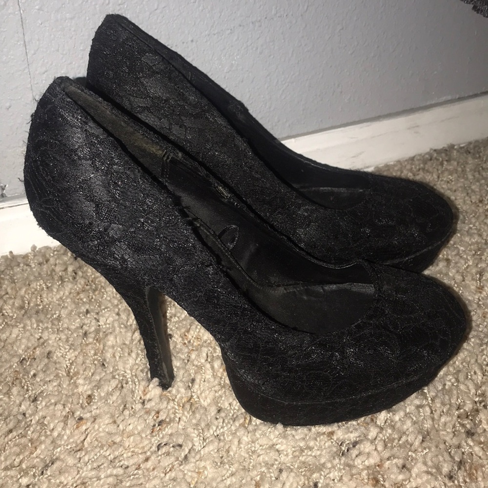 Black Lacey heels